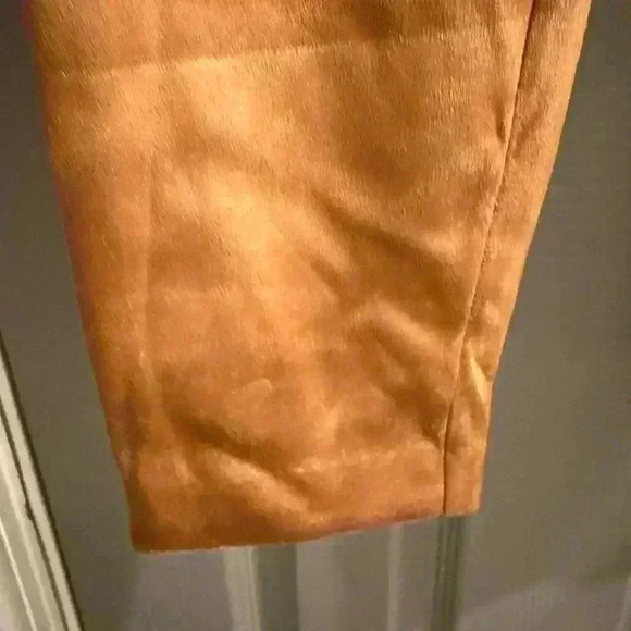 NYCC Women’s Medium Faux Suede elastic waist pull on pants/leggings in brown - Picture 7 of 7